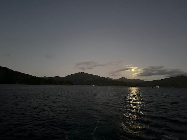 Moonlight on Marlborough Sounds